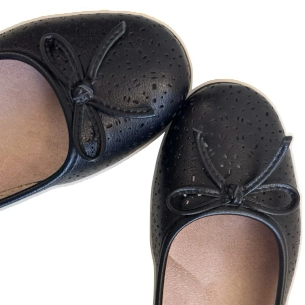 Naturalizer Natural Soul Magical Black Ballet Flats Size 6